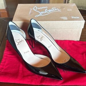 Christian Louboutin Black Patent Heels